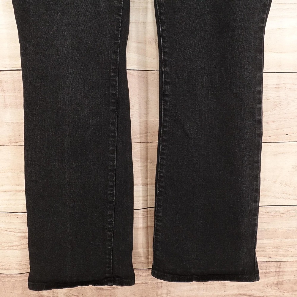 Old Navy Kicker Boot-Cut Jeans Womens 12 Short Black Stretch 34x28.5 Denim - Picture 3 of 10